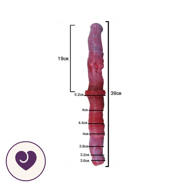 Twisted Swirl Double-Ended Dildo for Couples