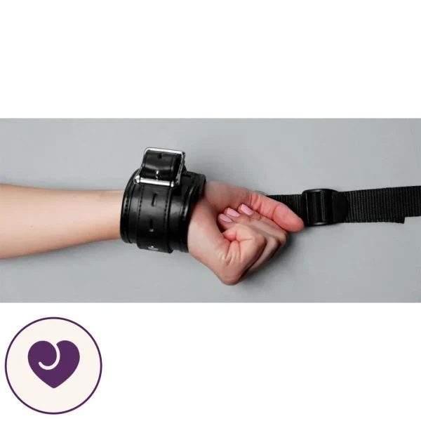 Under-Mattress BDSM Bed Restraint Kit with 4 Cuffs