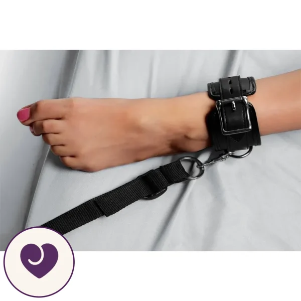 Under-Mattress BDSM Bed Restraint Kit with 4 Cuffs