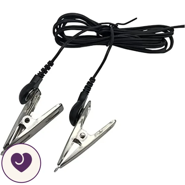 VibeShock Steel Nipple Clamps with Electro Controller