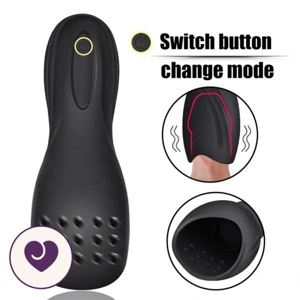Vibrating Oral-Style Textured Masturbator