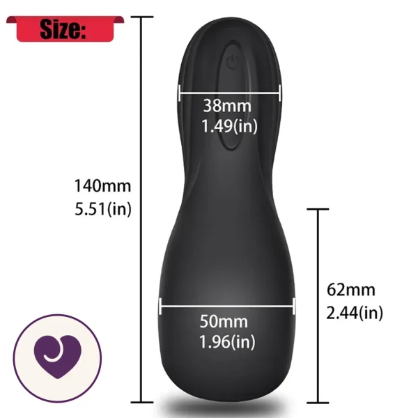 Vibrating Oral-Style Textured Masturbator