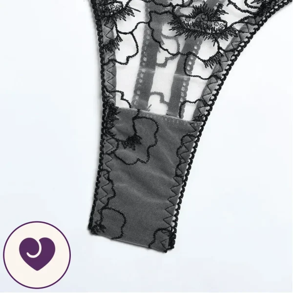 Victoria Three-Piece Lace Lingerie Set