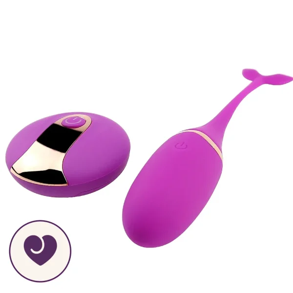 Wireless Remote Egg Vibrator With Dolphin Tail