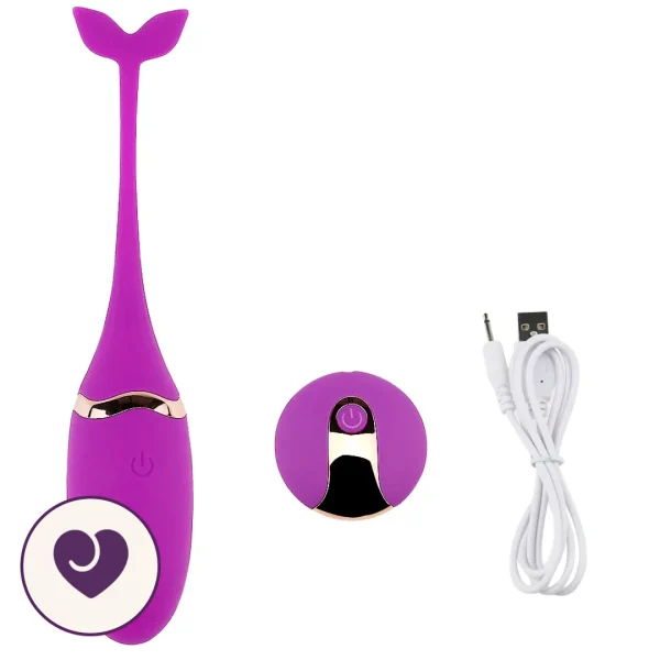 Wireless Remote Egg Vibrator With Dolphin Tail