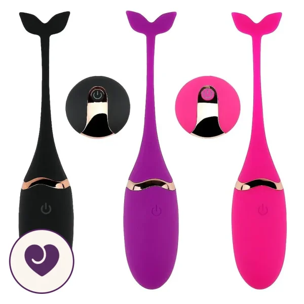 Wireless Remote Egg Vibrator With Dolphin Tail