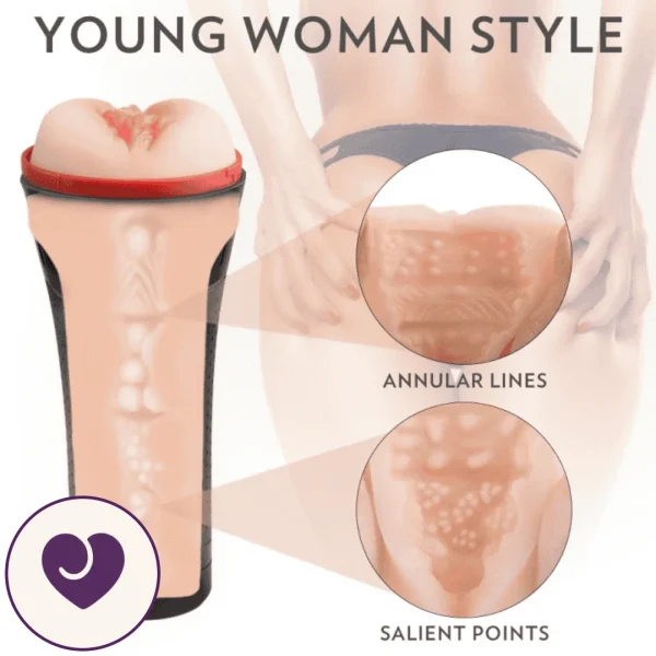 Wireless Remote Textured Stroker Cup for Men